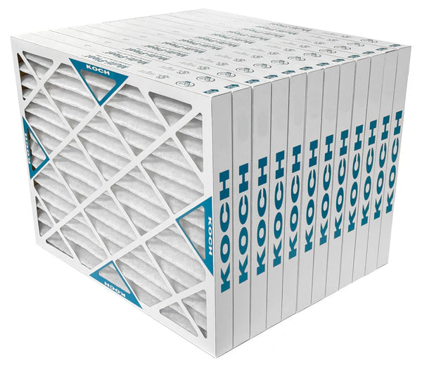 Koch Air Filter 20 x 20 x 2 MERV 8 Pleated Air Filter - 12 Pack