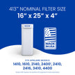 AprilAire 413 MERV 13 Pleated Air Filter 16x25x4 – Annual 2 Pack