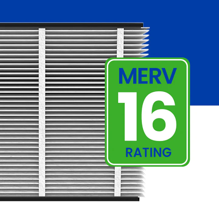 AprilAire 416 16 in. x 25 in. x 4 in. MERV 16 Pleated Filter - 6 Pack | 3 YEAR FILTER BUNDLE