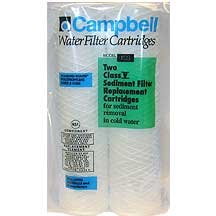 Campbell 1SS Water Filters 5 Micron Sediment Cartridges - 2 Filter Pack
