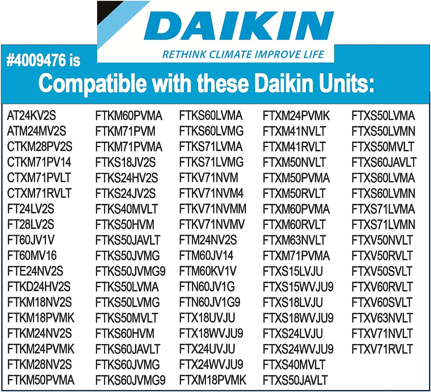 Daikin Aurora 4009476 Mini Split Ductless Filter - 2 Pack