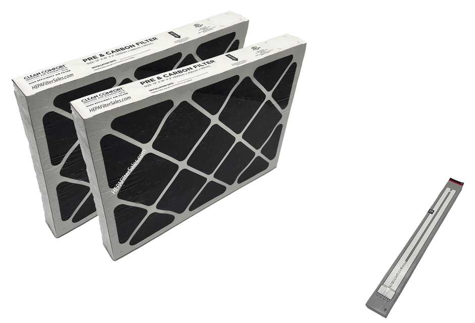Clean Comfort Filter Rack Clean Comfort & Goodman HEPA Home Air Cleaner Replacement Filters