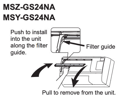 Mitsubishi Microparticle Catching Mini Split Upgrade Filter - Large Install