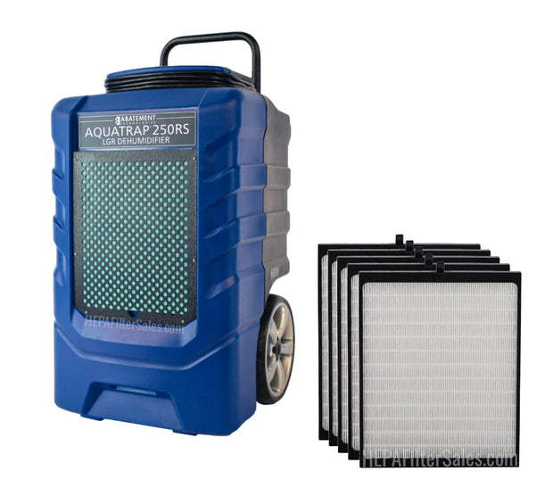 Abatement Technologies AQUATRAP® AT250RS LGR Dehumidifier + BONUS 5-Pack Pleated Filters