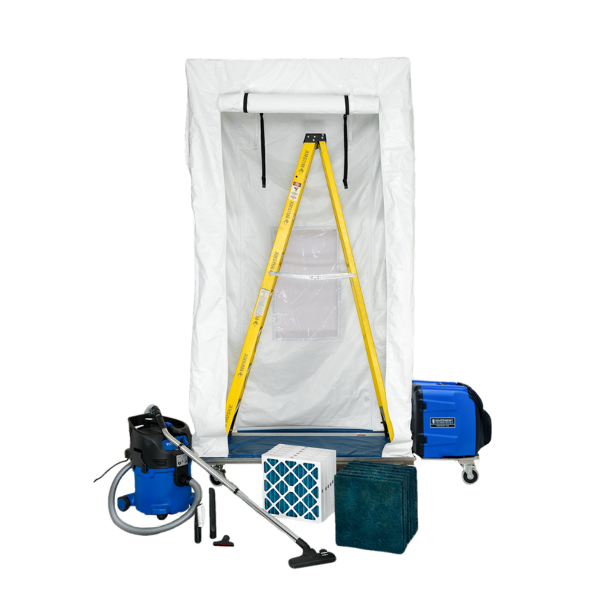 Abatement Technologies AIRE GUARDIAN® ICRA Mobile Containment Kit with HEPA Vacuum — AG3000MCCK, AG-CADDY, PRED750 & V8000WD
