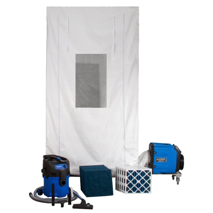 Abatement Technologies AIRE GUARDIAN® ICRA Mobile Containment Kit with HEPA Vacuum — AG3000MCCK, AG-CADDY, PRED750 & V8000WD