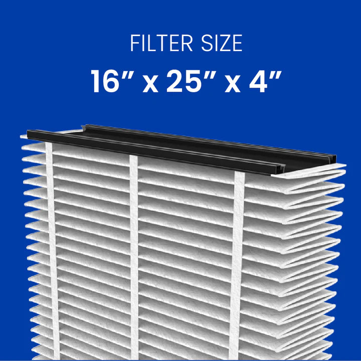 AprilAire 416 16 in. x 25 in. x 4 in. MERV 16 Pleated Filter - 6 Pack | 3 YEAR FILTER BUNDLE