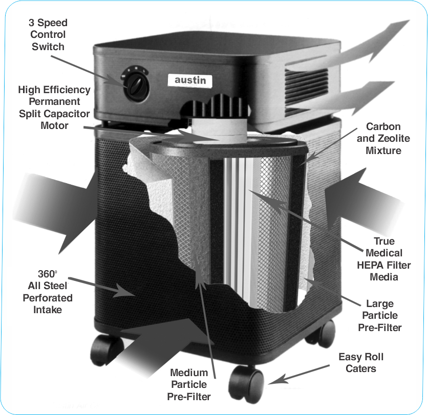 Austin Air HealthMate Air Purifier | Medical Grade HEPA + Carbon
