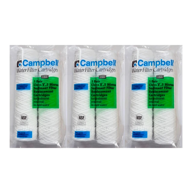 Campbell 1SS Water Filters 5 Micron Sediment Cartridges