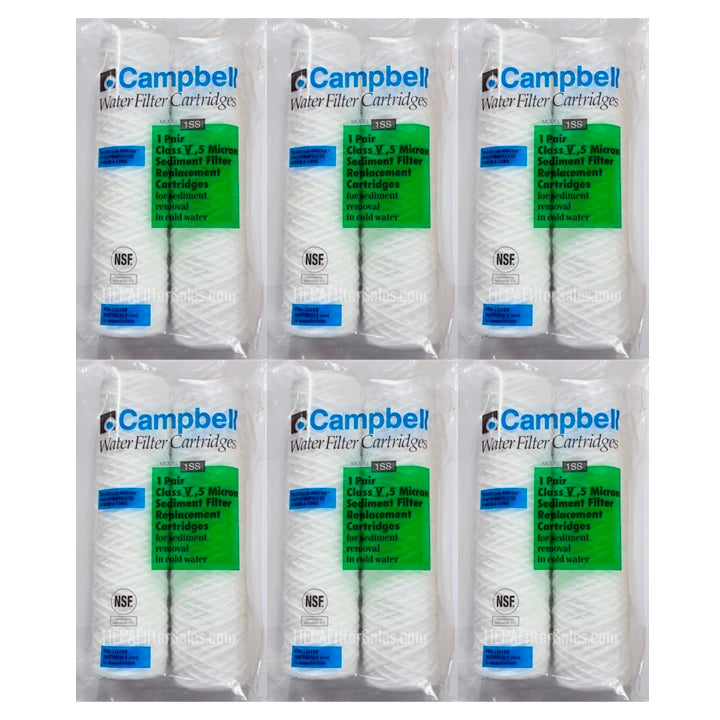 Campbell 1SS Water Filters 5 Micron Sediment Cartridges