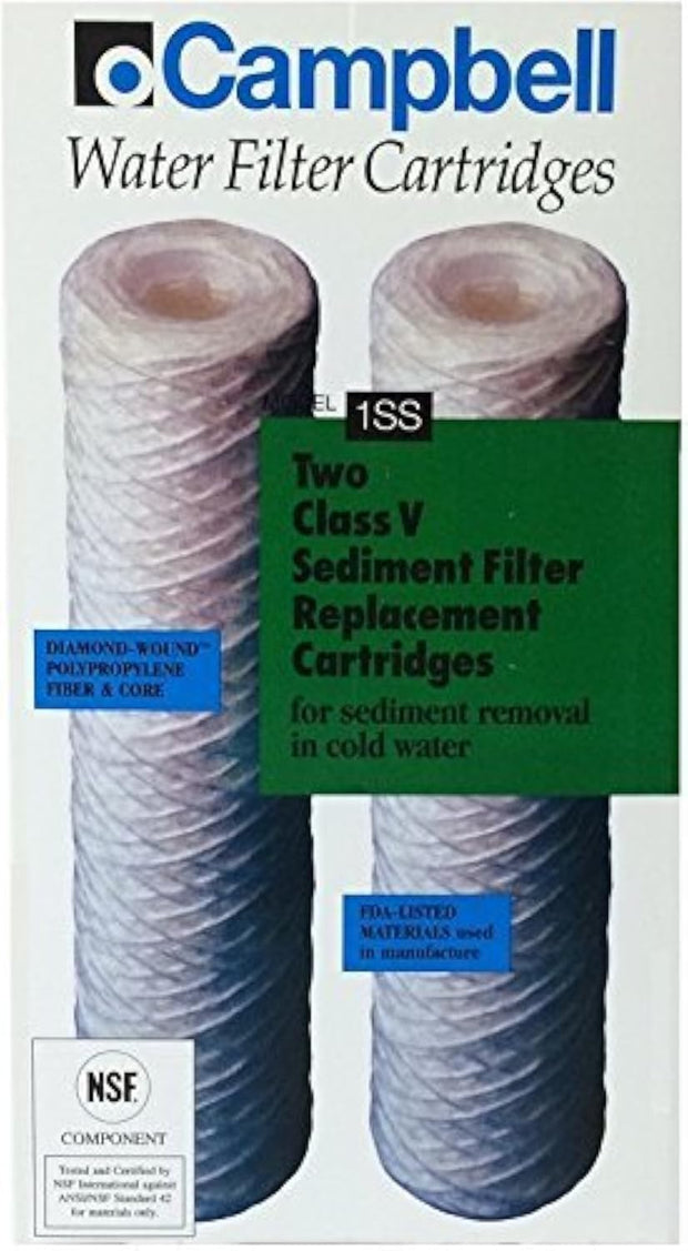 Campbell 1SS Water Filters 5 Micron Sediment Cartridges