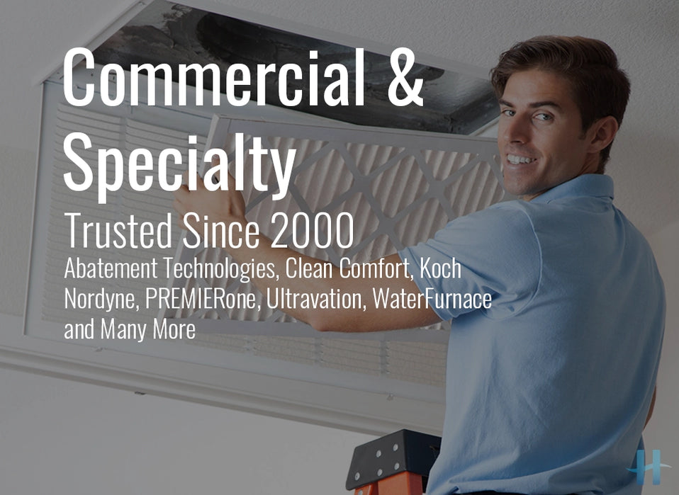 Commercial & Specialty Filters at HEPAFilterSales.com -- Abatement Technologies -- PREMIERone -- Koch -- Ultravation -- Healthcare -- Renovation -- Critical Care