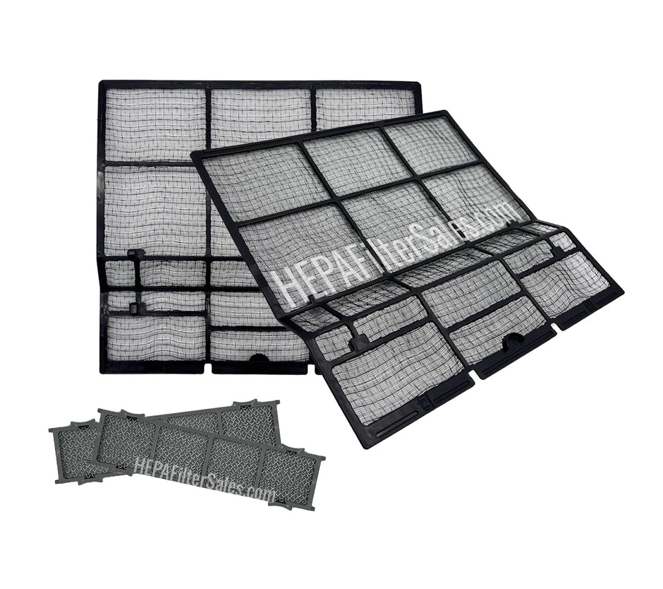 Daikin FTXS09DVJU & FTXS09H / 12D / 12H Ductless Mini Split Clean Air Filter Complete Kit