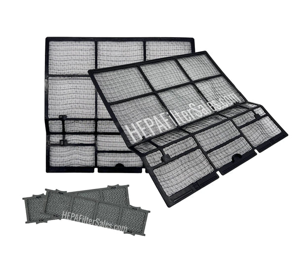 Daikin FTXS09DVJU & FTXS09H / 12D / 12H Ductless Mini Split Clean Air Filter Complete Kit