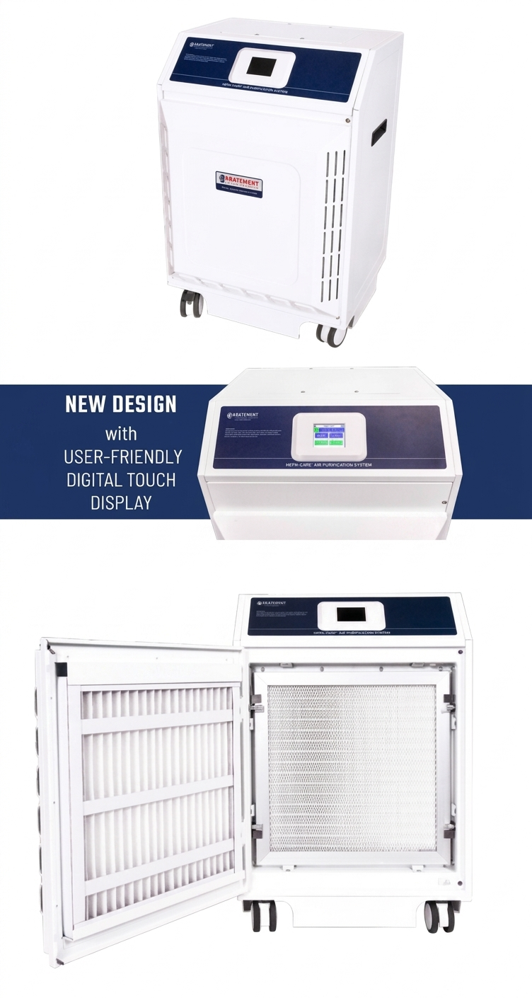 Abatement Technologies HEPA-CARE® HC500FD Portable Patient Isolation Filtration System