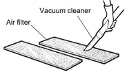 Mitsubishi Lossnay Filter Cleaning Illustration