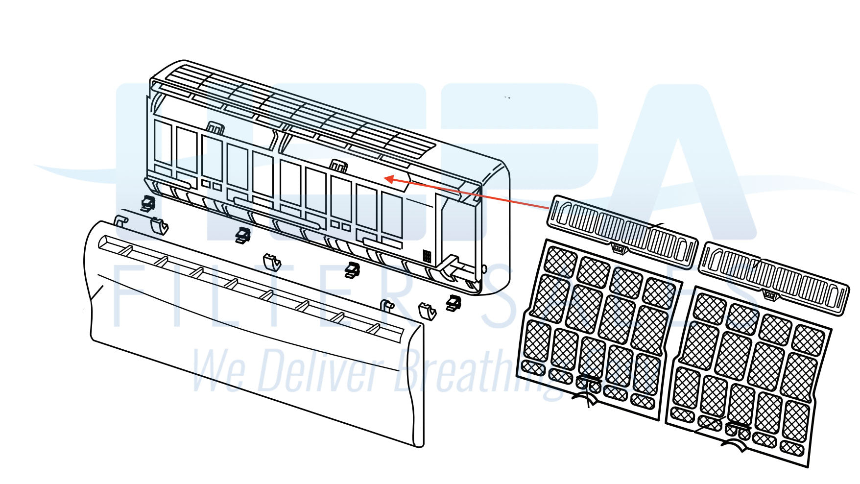 Mitsubishi MSZ-A24NA & MSY-A24NA Annual Filter Bundle