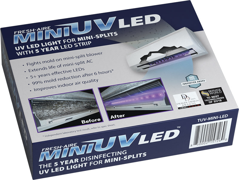 Fresh-Aire UV Mini UV LED System for Mini-Split & Ductless HVAC Units