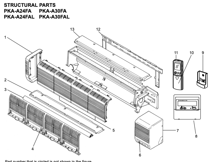 Mitsubishi R01 A17 500 Mini Split Filter for PK, PKH & PKA-A 24 to 30 Series - 4 Pack