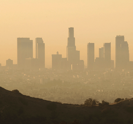 Smog Air over City