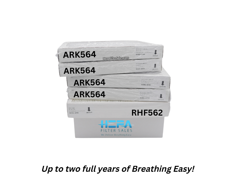 4 ARK564 & 1 RHF562 - Up to two full years of Breathing Easy!