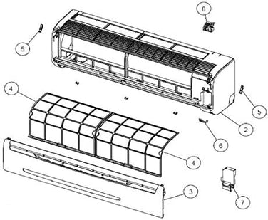 Fujitsu 9315014023 Mini Split Filter - 2 Pack