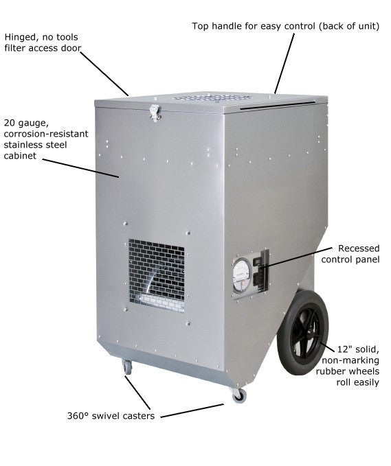 Abatement Technologies PAS1600SHS HEPA-AIRE Portable Air Scrubber