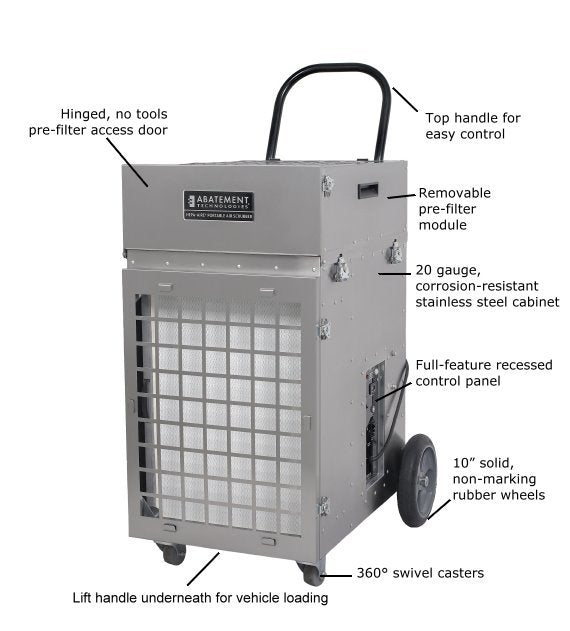 Abatement Technologies PAS2400 HEPA-AIRE Portable Air Scrubber