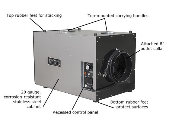 Abatement Technologies PAS750 HEPA-AIRE Portable Air Scrubber